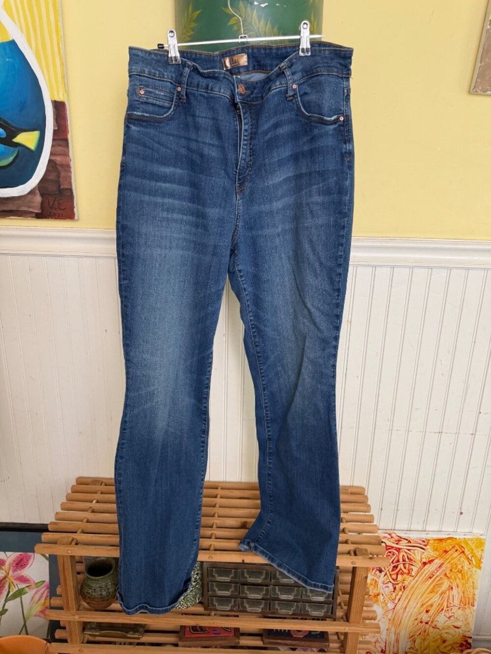 Kut From The Kloth Womens Plus Size 18W Denim Jeans Medium Wash